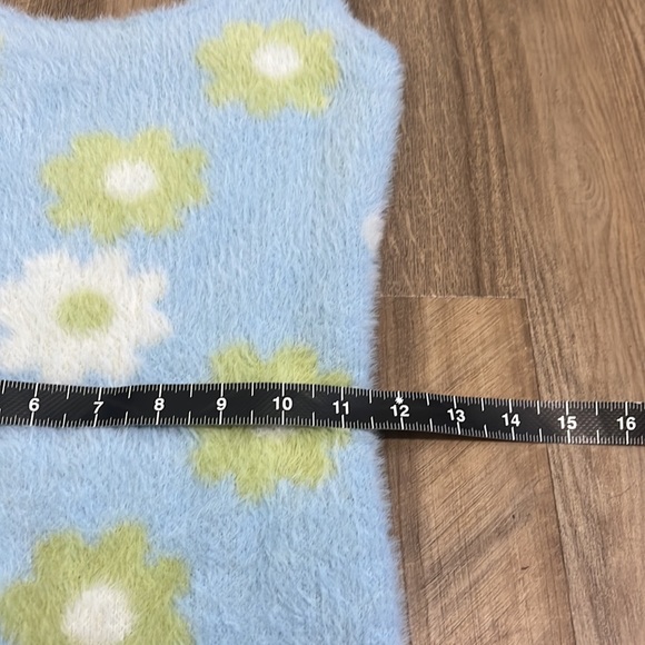 Kendall and Kylie Fuzzy Floral Mini Bodycon Dress Size Small S - Picture 5 of 10